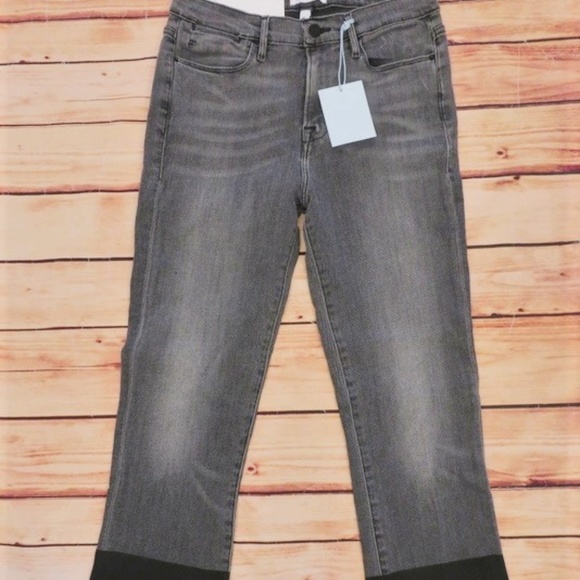 Frame Denim Pants - Frame Denim Le High Straight Cropped Jeans